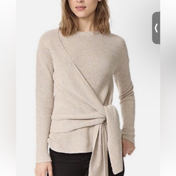 Brochu Walker Ribbed Cahsmere Wrap Sweater - Picture 2 of 4